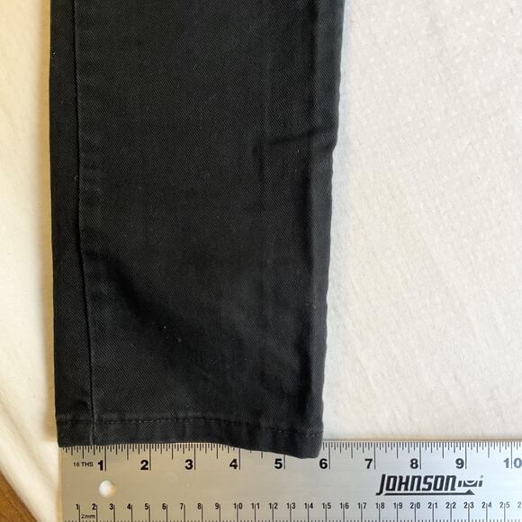 Levi's 545 Skinny Leg Women Jeans 4 MEDIUM Black Button Twill 32" Inseam LowRise - Picture 9 of 11